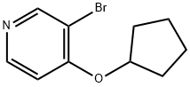 3-Bromo-4-(cyclopentoxy)pyridine Struktur