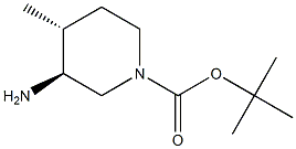 (3S,4R)-3-氨基-4-甲基哌啶-1-羧酸叔丁酯,1290191-78-4,结构式