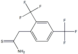 2-(2,4-双-三氟甲基苯基)硫代乙酰胺, 1301739-43-4, 结构式