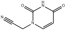 2-(2,4-二氧代-1,2,3,4-四氢嘧啶-1-基)乙腈 结构式