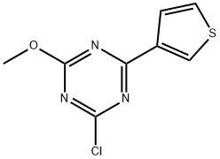 2-Chloro-4-(3-thienyl)-6-methoxy-1,3,5-triazine Structure