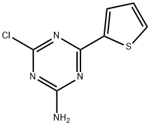 2-Amino-4-chloro-6-(2-thienyl)-1,3,5-triazine Structure