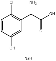 (RS)-2-Chloro-5-hydroxyphenylglycinesodiumsalt Structure