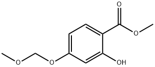 2-ヒドロキシ-4-(メトキシメトキシ)安息香酸メチル 化学構造式