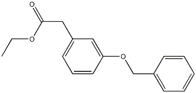 3-ベンジルオキシベンゼン酢酸エチル 化学構造式