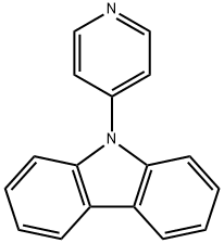9-(吡啶-4-基)-9H-咔唑 结构式