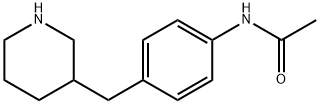 Acetamide,N-[4-(3-piperidinylmethyl)phenyl]- Structure