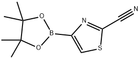 4-(4,4,5,5-tetramethyl-1,3,2-dioxaborolan-2-yl)thiazole-2-carbonitrile Structure
