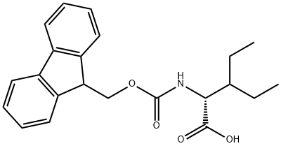 (R)-2-((((9H-芴-9-基)甲氧基)羰基)氨基)-3-乙基戊酸,1310680-36-4,结构式