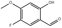5-fluoro-2-hydroxy-4-methoxybenzaldehyde 化学構造式