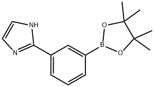 2-[3-(tetramethyl-1,3,2-dioxaborolan-2-yl)phenyl]-1H-imidazole Struktur