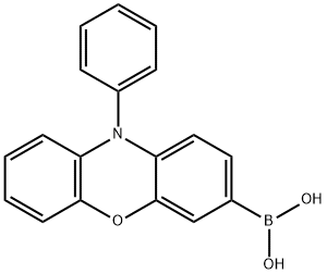 (10-苯基-10H-吩恶嗪-3-基)硼酸,1314019-67-4,结构式