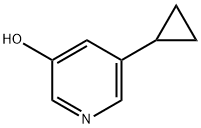 3-Hydroxy-5-(cyclopropyl)pyridine Struktur