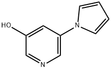 3-Hydroxy-5-(1H-pyrrol-1-yl)pyridine 结构式