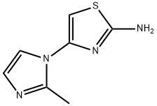 2-Amino-4-(2-methylimidazol-1-yl)thiazole 结构式