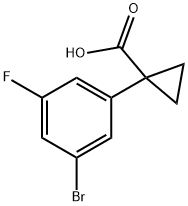 1-(3-bromo-5-fluorophenyl)cyclopropane-1-carboxylic acid Structure