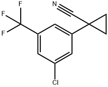 1-[3-Chloro-5-(trifluoromethyl)phenyl]cyclopropanecarbonitrile