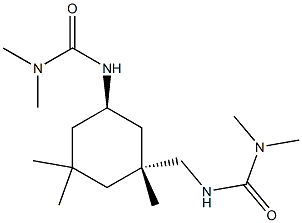 3-[(1R,3R)-3-{[(dimethylcarbamoyl)amino]methyl}-3,5,5-trimethylcyclohexyl]-1,1-dimethylurea Structure