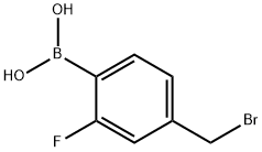 4-(Bromomethyl)-2-fluorobenzeneboronic acid Struktur