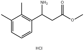 METHYL 3-AMINO-3-(2,3-DIMETHYLPHENYL)PROPANOATE HYDROCHLORIDE Struktur