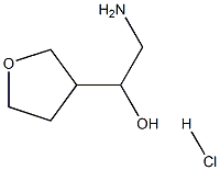 2-amino-1-(oxolan-3-yl)ethan-1-ol hydrochloride Struktur
