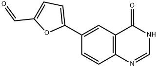 5-(4-羟基-6-喹唑啉基)呋喃-2-甲醛, 1334953-71-7, 结构式