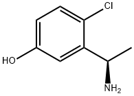 (R)-3-(1-氨乙基)-4-氯苯酚, 1335362-08-7, 结构式