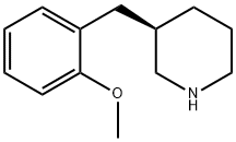 Piperidine, 3-[(2-methoxyphenyl)methyl]-, (3R)-,1335886-95-7,结构式