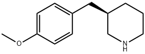 Piperidine, 3-[(4-methoxyphenyl)methyl]-, (3R)-,1335890-88-4,结构式