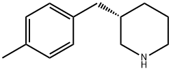 Piperidine, 3-[(4-methylphenyl)methyl]-, (3S)- Structure