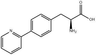 (S)-2-amino-3-(4-(pyridin-2-yl)phenyl)propanoicacid Struktur