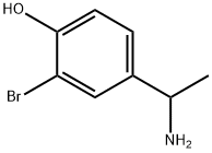 4-(1-氨基乙基)-2-溴苯酚, 1337139-52-2, 结构式