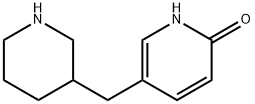 2(1H)-Pyridinone, 5-(3-piperidinylmethyl) Structure