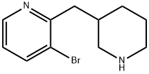 Pyridine, 3-bromo-2-(3-piperidinylmethyl)-,1337340-75-6,结构式