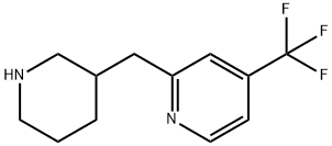 Pyridine, 2-(3-piperidinylmethyl)-4-(trifluoromethyl)-,1337348-51-2,结构式