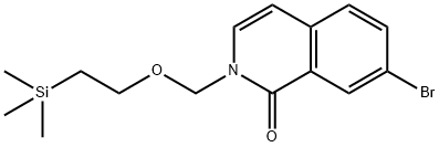 2-((2-(trimethylsilyl)ethoxy)methyl)-7-bromoisoquinolin-1(2H)-one,1337880-08-6,结构式