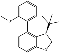 (R)-3-(叔丁基)-4-(2-甲氧基苯基)-2,3- 二氢苯并[D][1,3]噁磷杂环戊烷, 1338454-28-6, 结构式