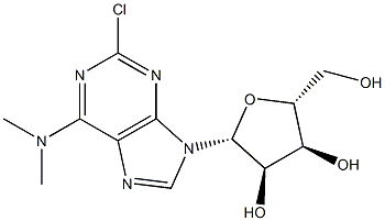 2-Chloro-N6,N6-dimethyladenosine Struktur
