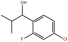 1-(4-chloro-2-fluorophenyl)-2-methylpropan-1-ol Structure