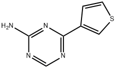 4-(3-Thienyl)-1,3,5-triazin-2-amine 结构式