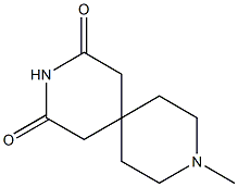 9-methyl-3,9-diazaspiro[5.5]undecane-2,4-dione Structure