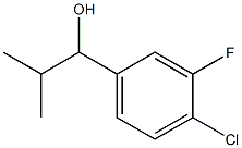 1-(4-chloro-3-fluorophenyl)-2-methylpropan-1-ol,1342478-87-8,结构式