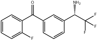 3-((1S)-1-Amino-2,2,2-trifluoroethyl)phenyl 2-fluorophenyl ketone Structure