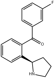 2-((2R)Pyrrolidin-2-yl)phenyl 3-fluorophenyl ketone Structure