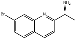 (1R)-1-(7-溴喹啉-2-基)乙烷-1-胺 结构式