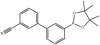 3'-(4,4,5,5-tetramethyl-1,3,2-dioxaborolan-2-yl)-[1,1'-biphenyl]-3-carbonitrile Structure