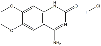 4-Amino-6,7-dimethoxy-1H-quinazolin-2-one hydrochloride Struktur