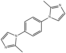 1,4-双(2-甲基-1H-咪唑-1-基)苯,1347702-71-9,结构式
