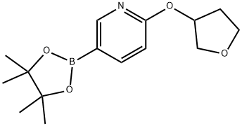 2-(Tetrahydrofuran-3-yloxy)pyridine-5-boronic acid pinacol ester|2-[(四氢-3-呋喃基)氧基]-5-(4,4,5,5-四甲基-1,3,2-二氧硼杂环戊烷-2-基)吡啶