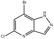 7-溴-5-氯-1H-吡唑并[4,3-B]吡啶, 1351813-70-1, 结构式